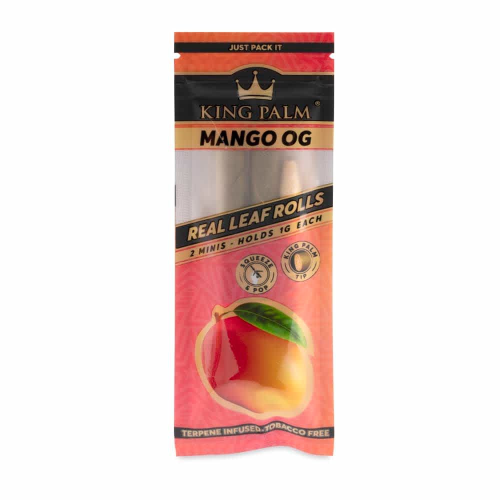 King Palm: Mini Green Natural Leaf Blunt Wraps