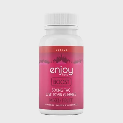 Enjoy: Live Rosin Boost THC Gummies 300mg