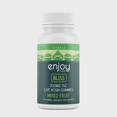 Enjoy: Live Rosin Bliss THC Gummies 300mg