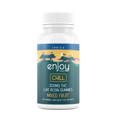 Enjoy: Live Rosin Chill THC Gummies 300mg