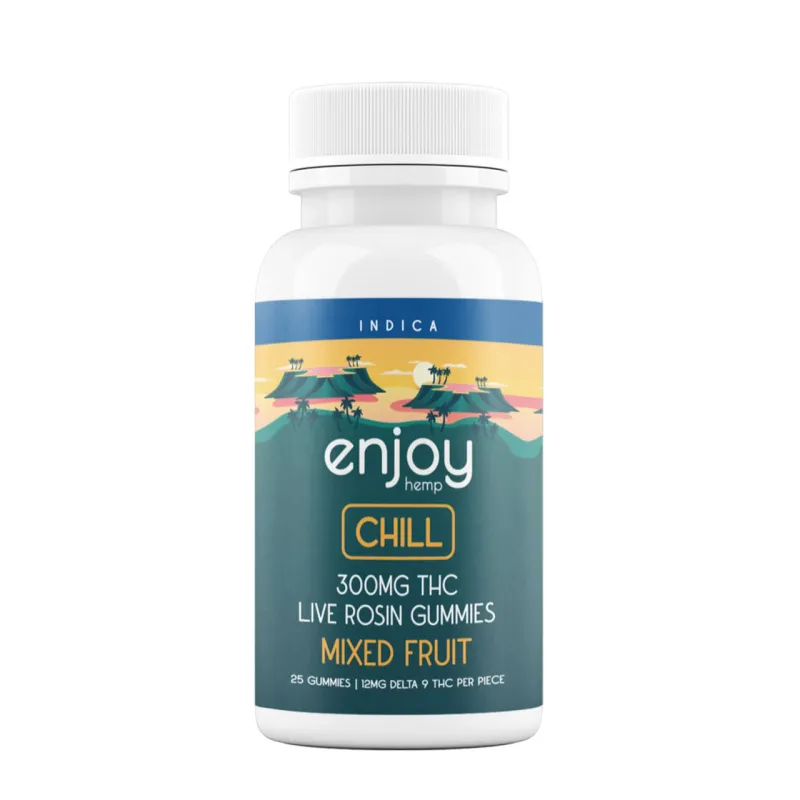Enjoy: Live Rosin Chill THC Gummies 300mg