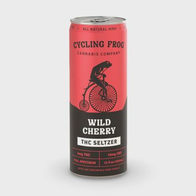 Cycling Frog: Wild Cherry 5mg THC + 10mg CBD Seltzer