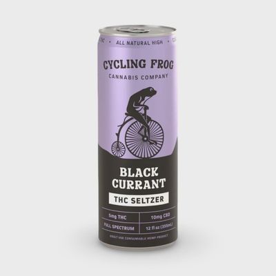 Cycling Frog: Black Currant 5mg THC + 10mg CBD Seltzer