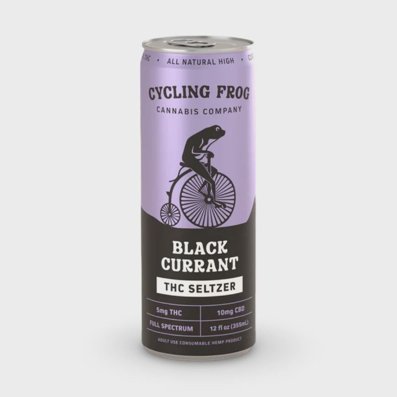 Cycling Frog: Black Currant 5mg THC + 10mg CBD Seltzer
