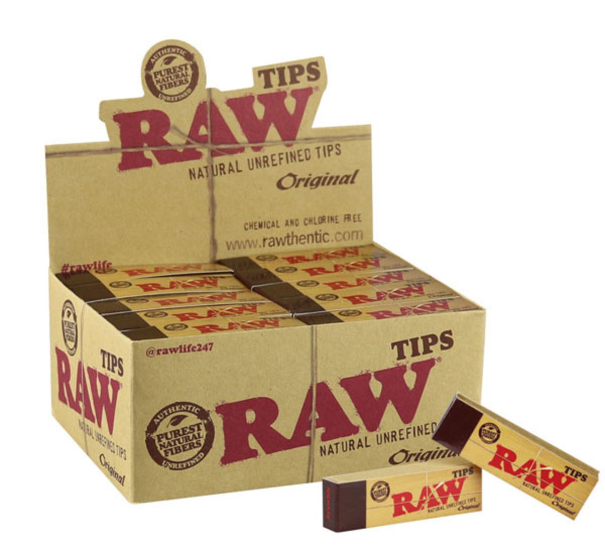Raw Natural Unrefined Tips (50 tips per pack)