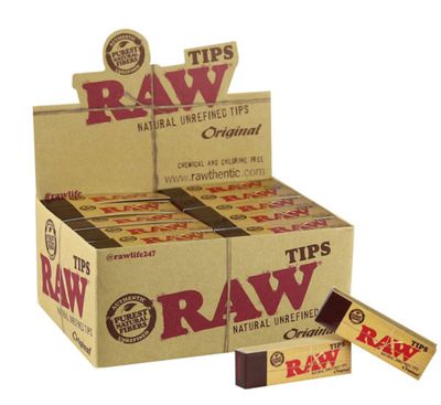Raw Natural Unrefined Tips (50 tips per pack)