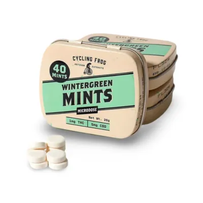 Cycling Frog: Wintergreen Mints - 1mg THC + 5mg CBD (40ct)