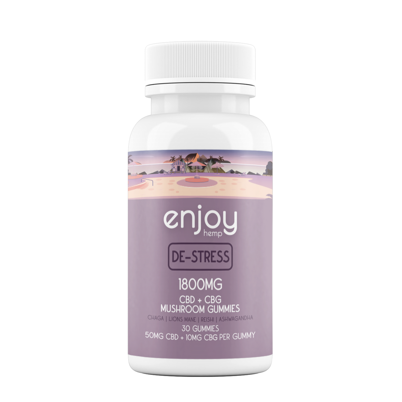 Enjoy: Full Spectrum CBD + CBG De-Stress Gummies