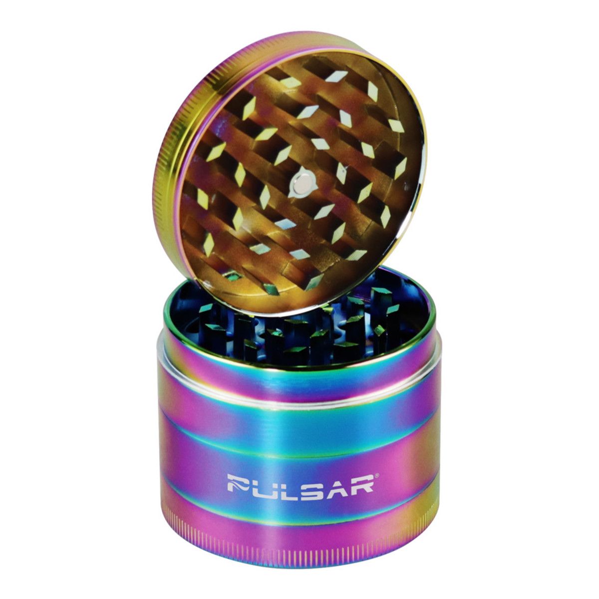 Pulsar: Anodized Zinc Grinder | Rainbow