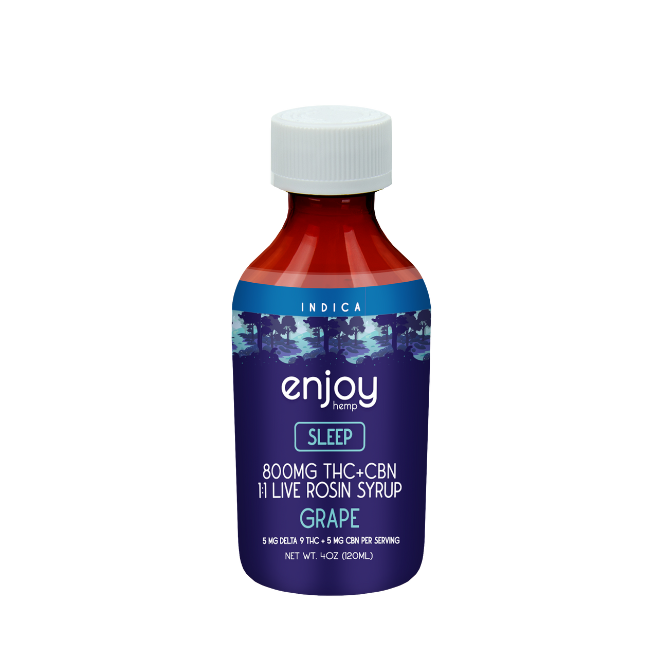 Enjoy: 800mg THC + CBN Live Rosin Sleep Syrup