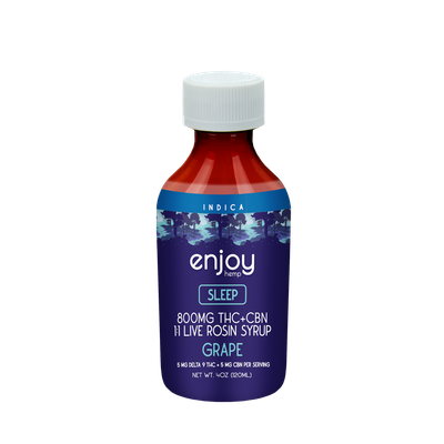 Enjoy: 800mg THC + CBN Live Rosin Sleep Syrup