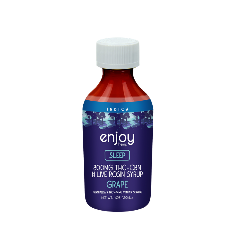 Enjoy: 800mg THC + CBN Live Rosin Sleep Syrup