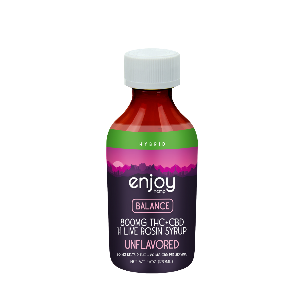 800mg THC + CBD Balance Syrup Nurse Wellness x Enjoy