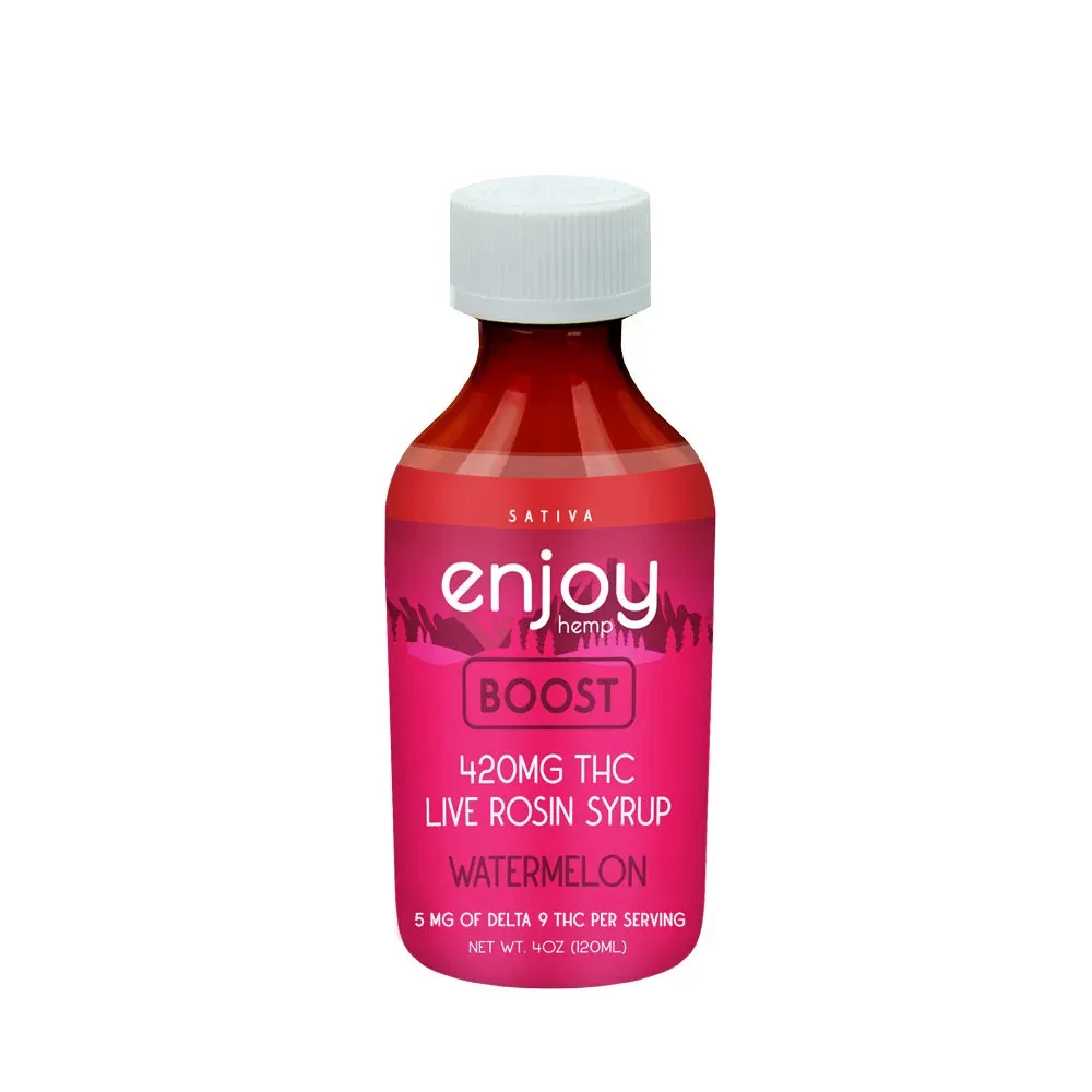 Enjoy Hemp: Live Rosin Delta 9 THC Syrup / Boost Watermelon