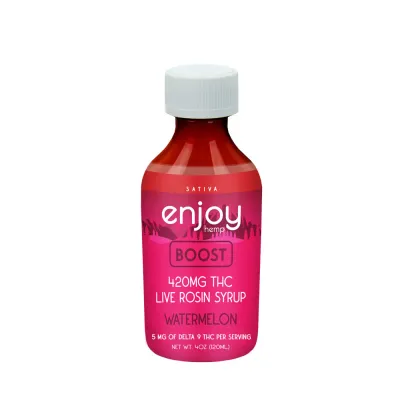 Enjoy Hemp: Live Rosin Delta 9 THC Syrup / Boost Watermelon