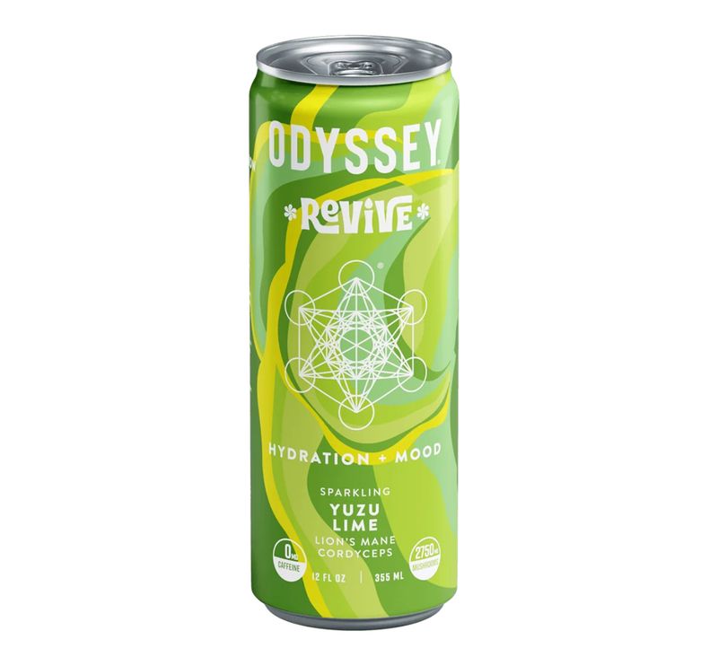 Odyssey: Yuzu Lime Revive Sparkling Mushroom Energy Drink