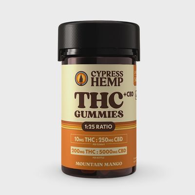 Cypress Hemp: Mountain Mango Sativa 10mg THC Gummies