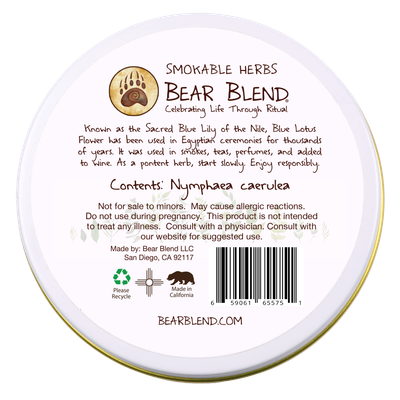 Bear Blend: Blue Lotus Flower — Limited Edition Smokable Herbs