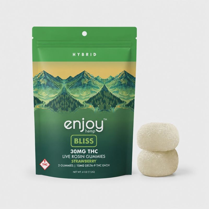 Enjoy: Live Rosin 15mg Delta 9 THC Bliss Hybrid
