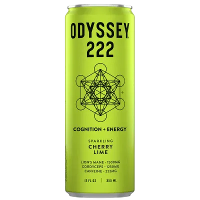 Odyssey: Cherry Lime 222 Sparkling Mushroom Energy Drink
