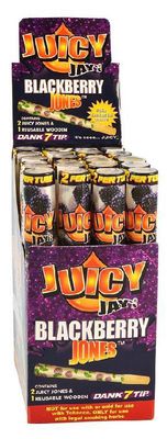 Juicy Jay's: Pre-Rolled Cones with Wood Tip 2pk | Blackberry Jones