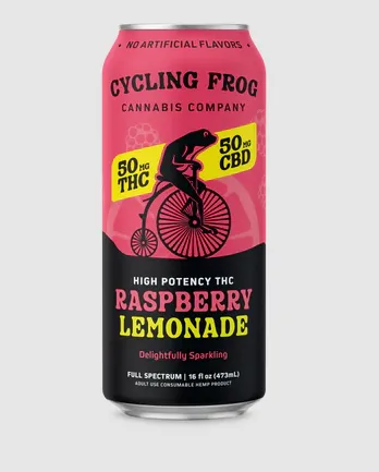 Cycling Frog: THC + CBD Raspberry Lemonade Seltzer