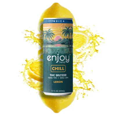 Enjoy: Chill 10mg THC + 5mg CBN Lemon Seltzer - Indica
