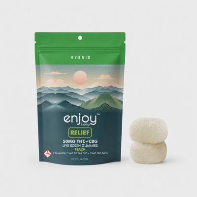 Enjoy: Live Rosin 15mg Delta 9 THC + CBG Relief (Hybrid)