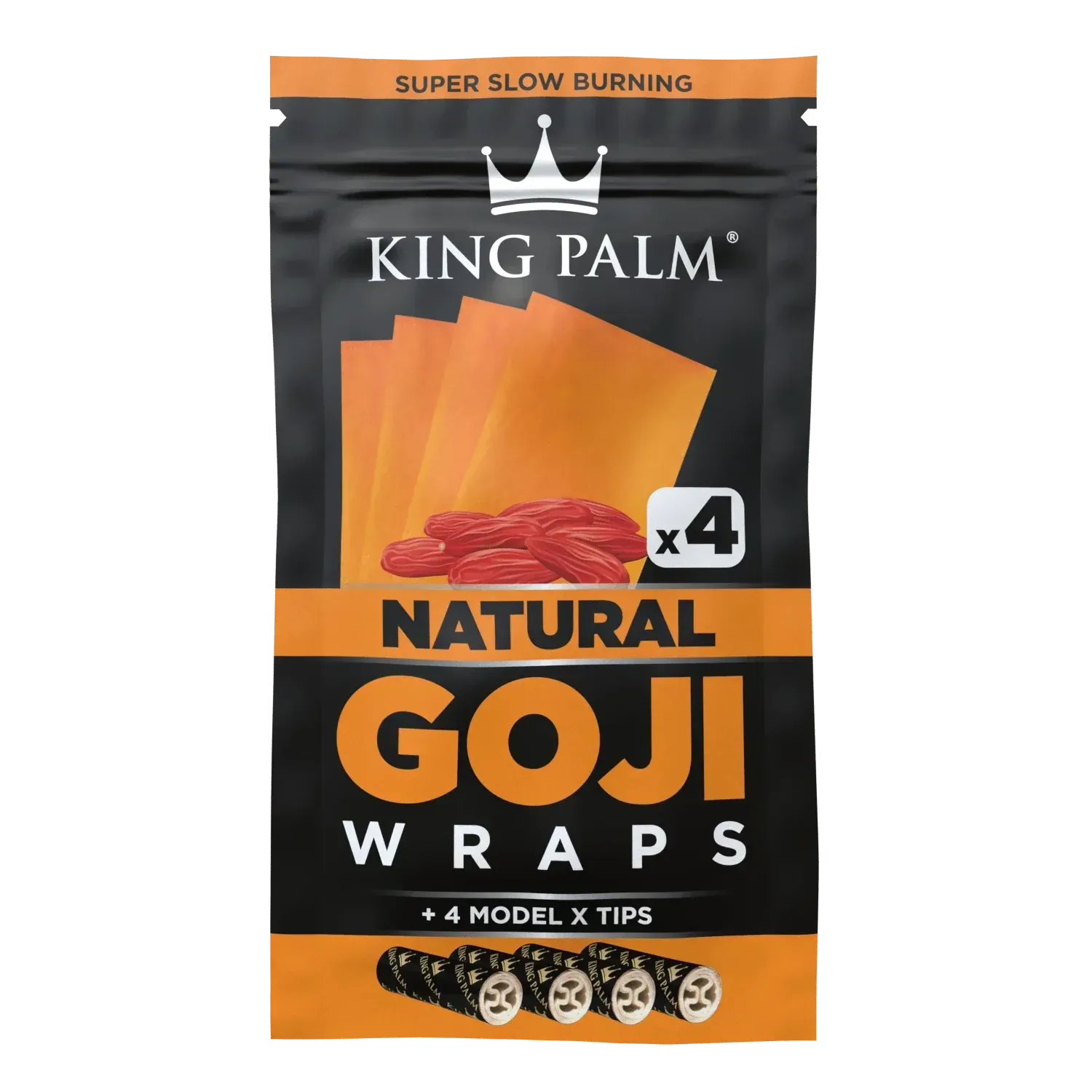 King Palm Goji Wraps &amp; Filter Tips | 4pc Natural