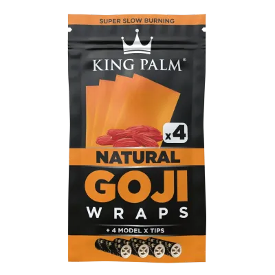 King Palm Goji Wraps &amp; Filter Tips | 4pc Natural