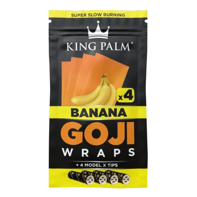 King Palm Goji Wraps &amp; Filter Tips | 4pc Banana