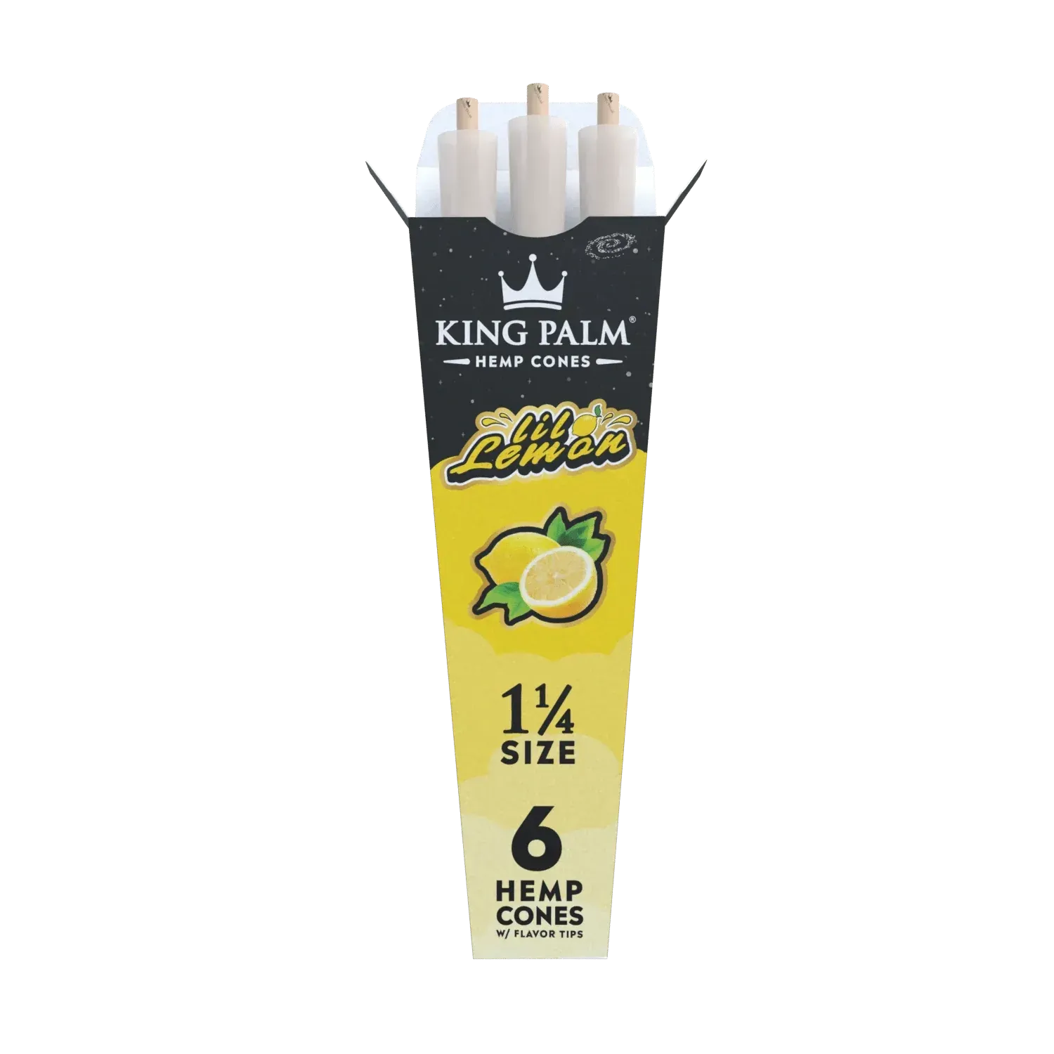 King Palm Lil Lemon Hemp Cones | 6pc | 1 1/4