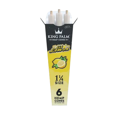 King Palm Lil Lemon Hemp Cones | 6pc | 1 1/4