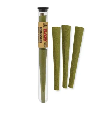 RAW Pressed Bud Wrap Cones | 3pc | 1 1/4