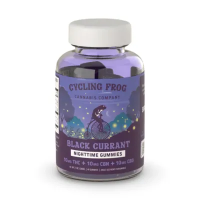 Cycling Frog: Black Currant 10mg THC + CBN Nighttime Gummies