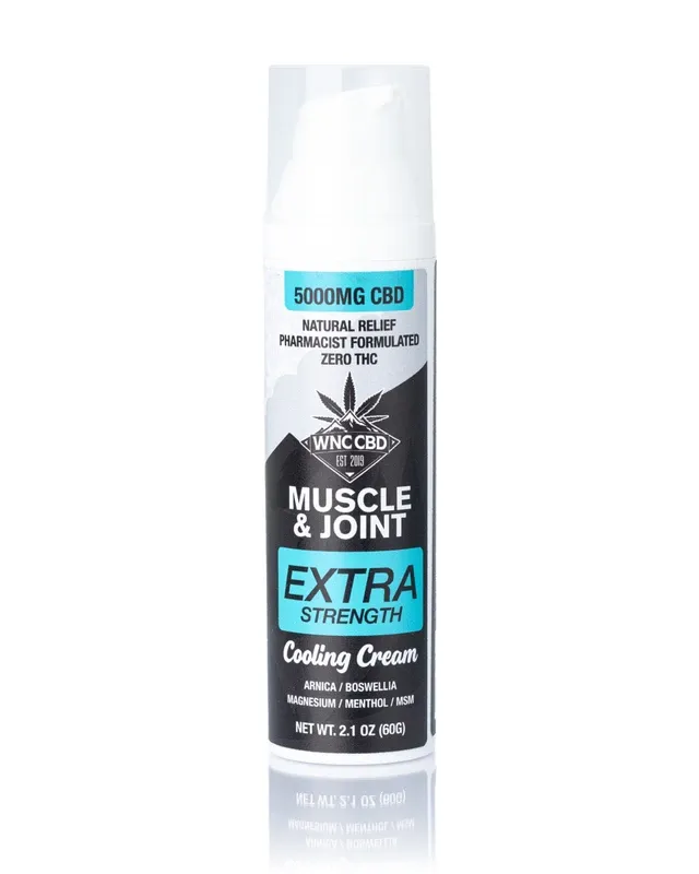 WNC: Extra Strength Muscle + Joint Recovery CBD Cream 5000mg