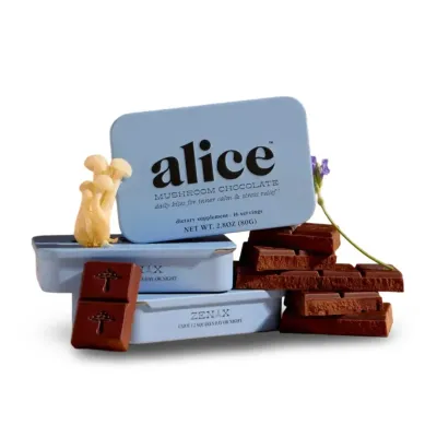 Alice: Zen-x Mushroom Chocolates for Relaxation- 16ct Tin