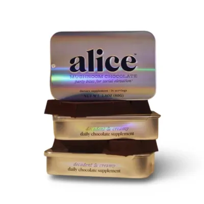 Alice: Party Trick Mushroom Chocolates for Social Elevation- 16ct Tin