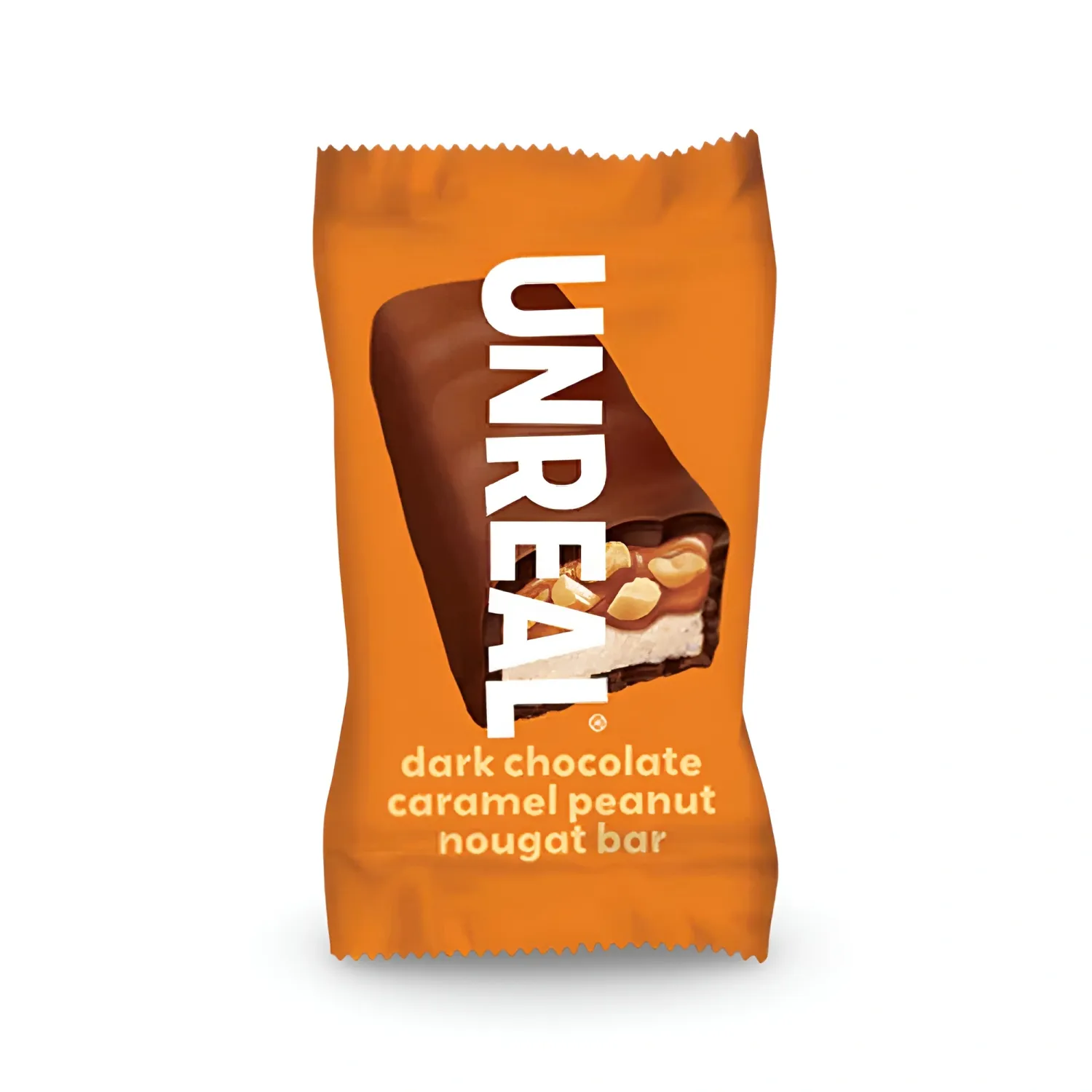 Unreal: Dark Chocolate Caramel Peanut Nougat Bars