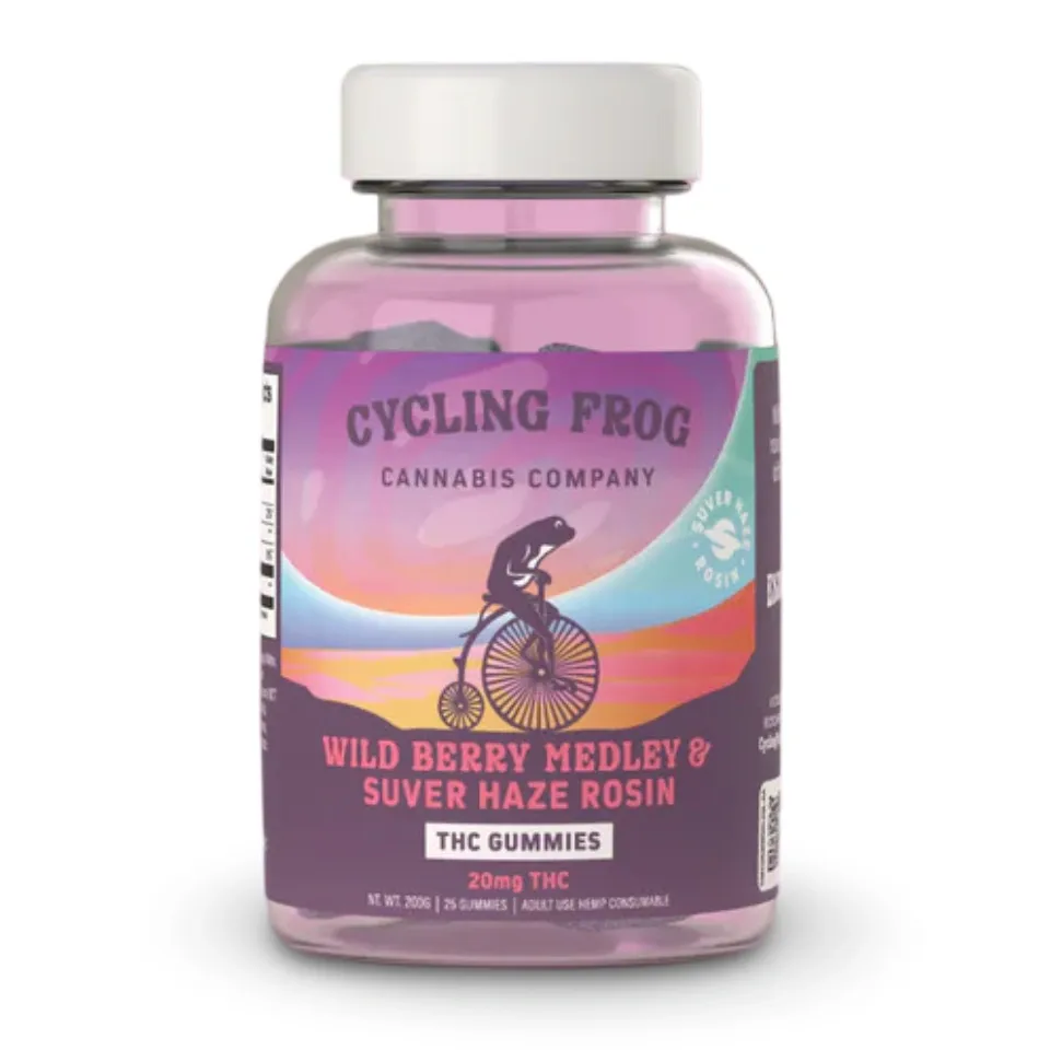 Cycling Frog: Wild Berry Medley 20mg THC Gummies