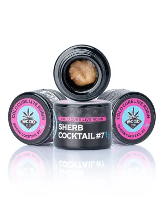 WNC: Sherb Cocktail #7 THCa Live Rosin - 1g