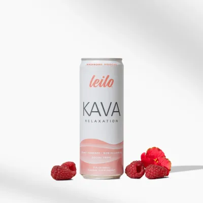 Leilo: Raspberry Hibiscus Kava Social Tonic