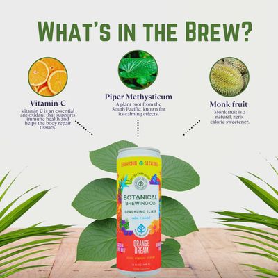 Botanical Brewing: Orange Dream Mimosa Sparkling Elixir
