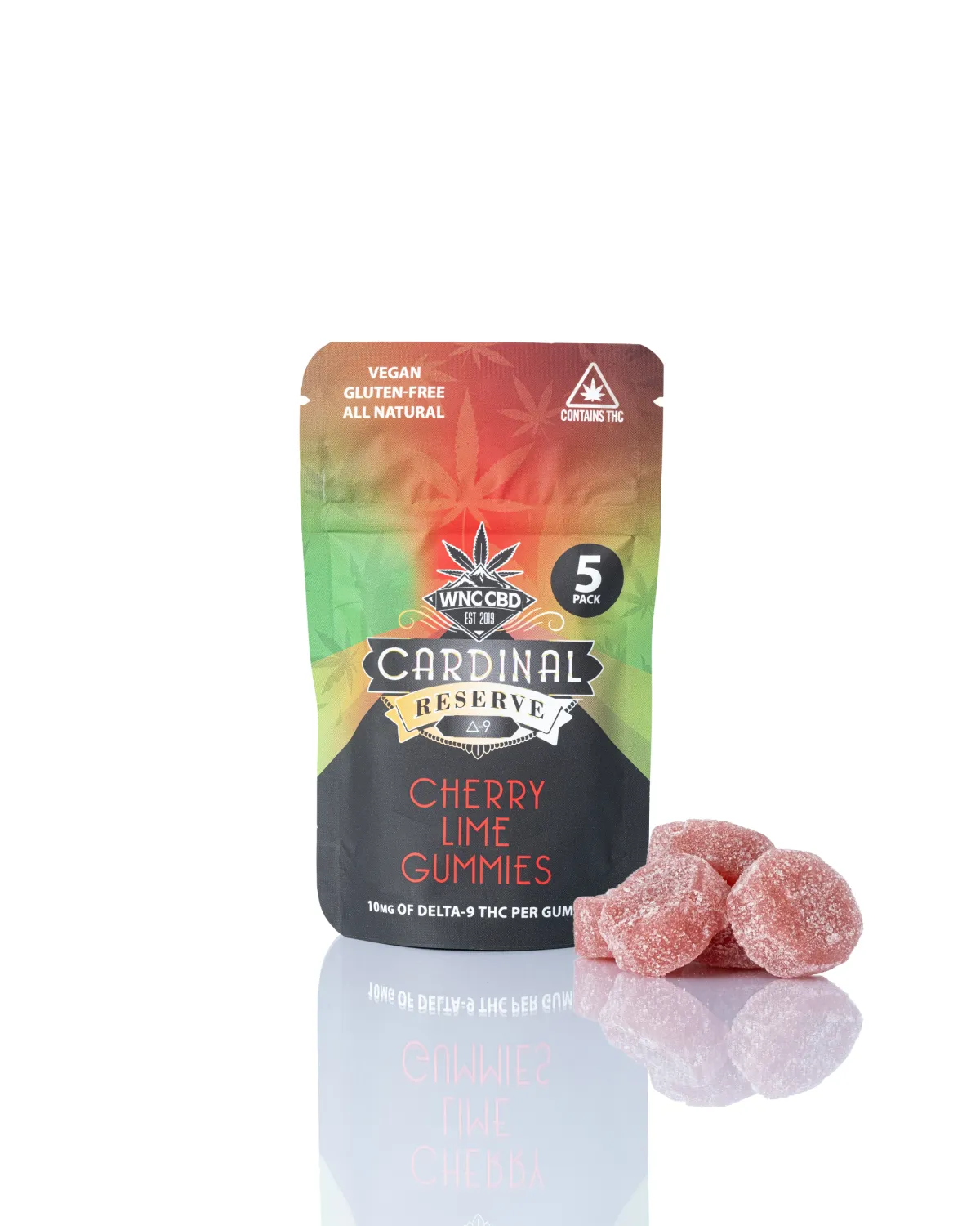 Cardinal Reserve: Cherry Lime THC Gummies - 5 Count