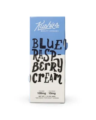 Kushies: Blue Raspberry Cream THC Chocolate Bar