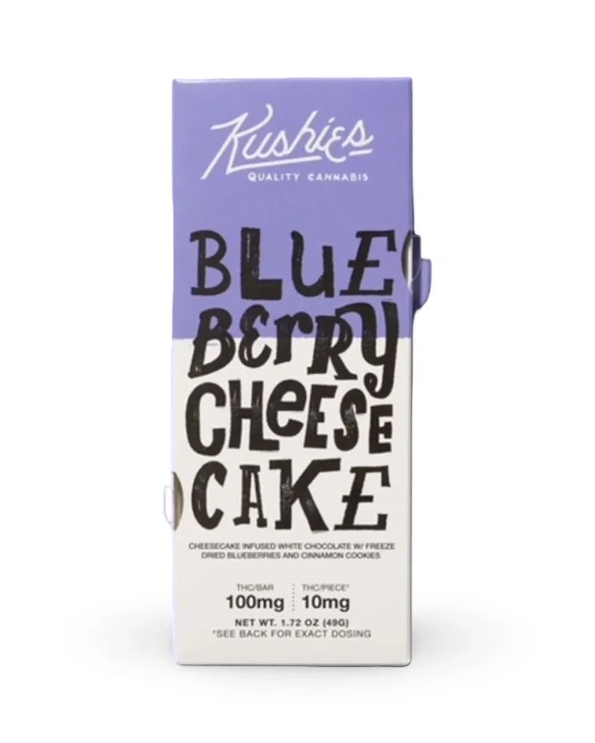 Kushies: Blueberry Cheesecake THC Chocolate Bar