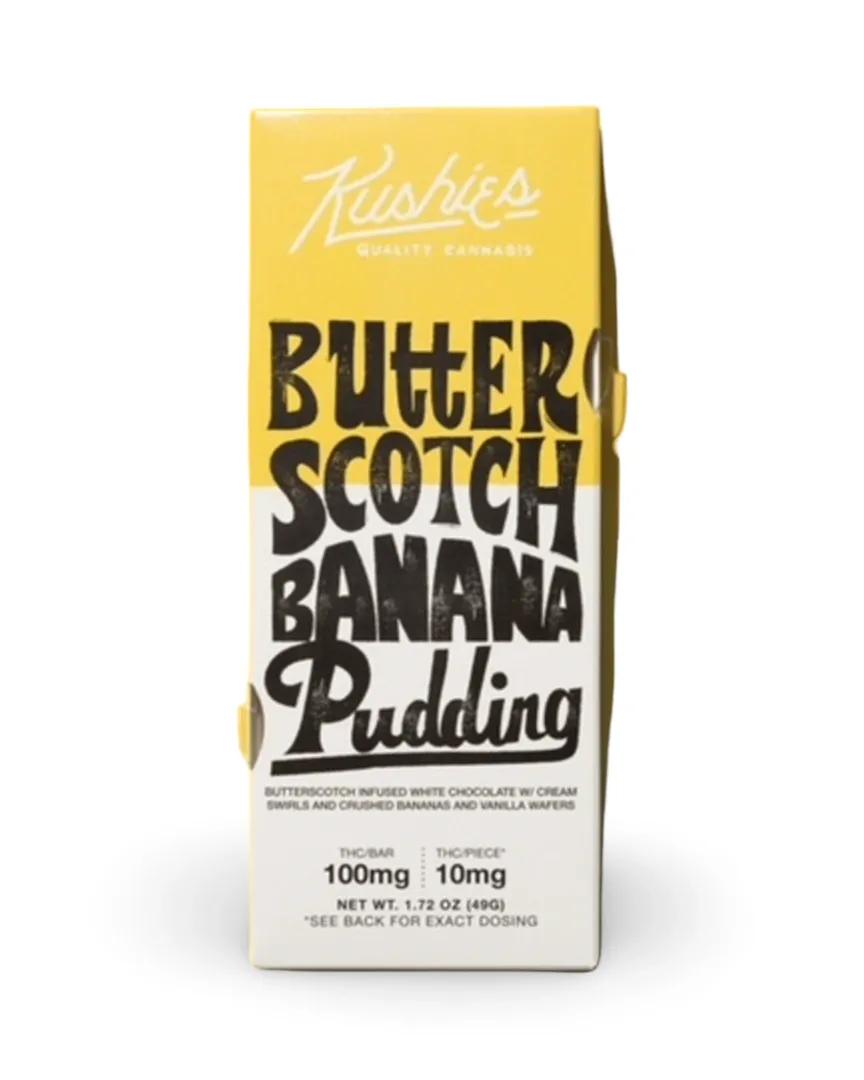 Kushies: Butterscotch Banana Pudding THC Chocolate Bar