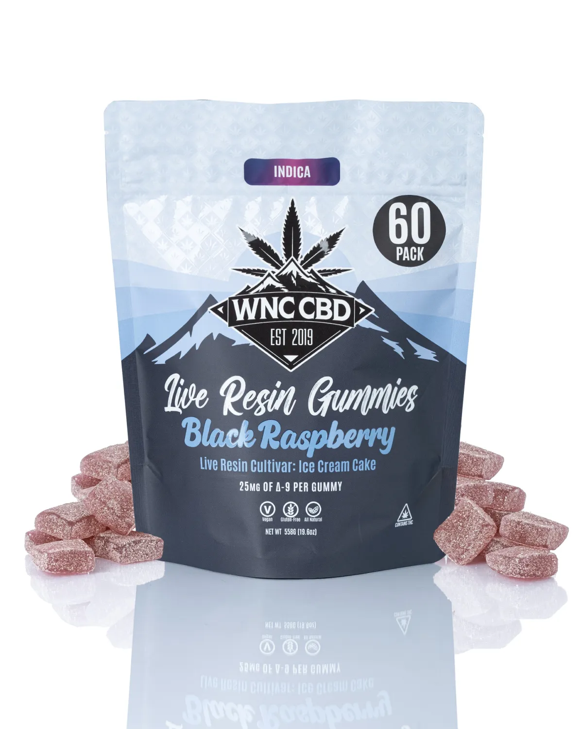 WNC: Black Raspberry Live Resin Gummies