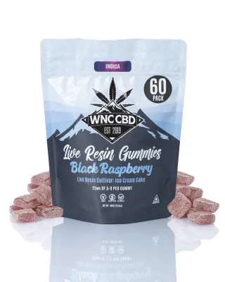 WNC: Black Raspberry Live Resin Gummies