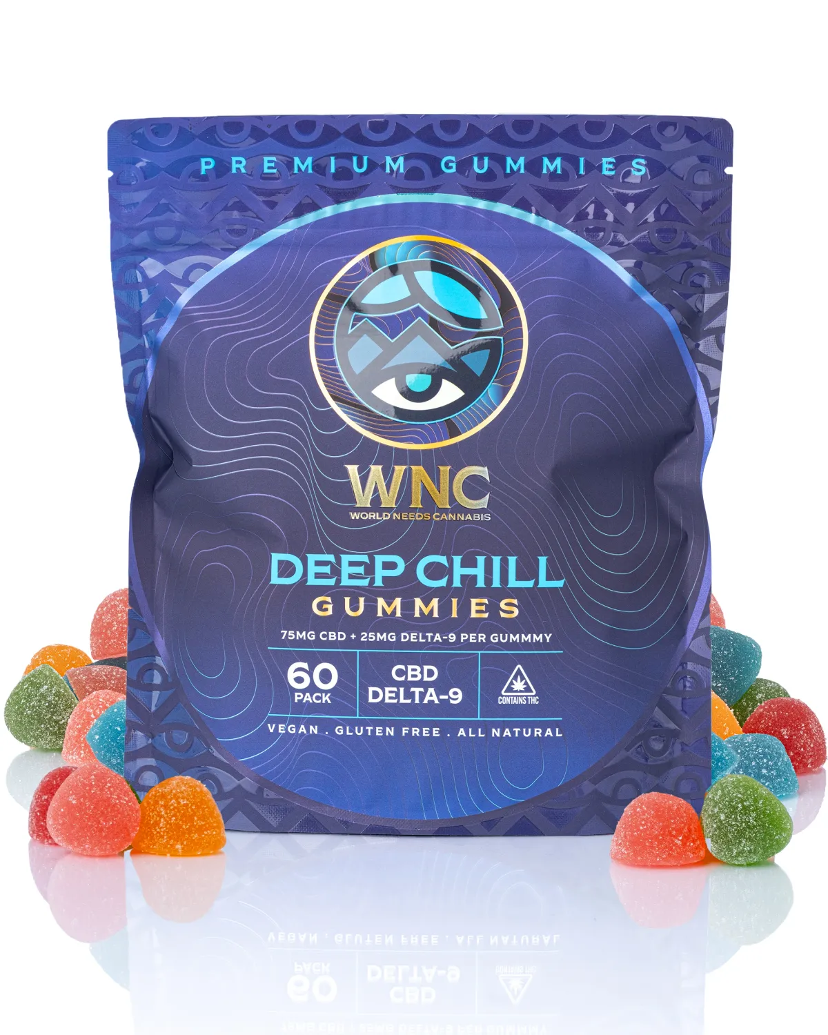 WNC: Deep Chill 25mg THC + 75mg CBD Gummies